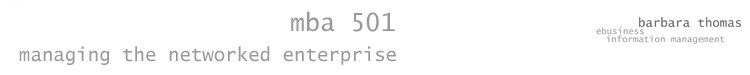 mba 501 managing the networked enterprise