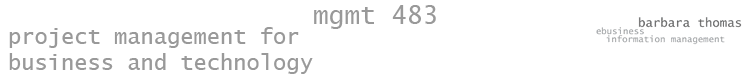 mgmt 483 project management for business and technology